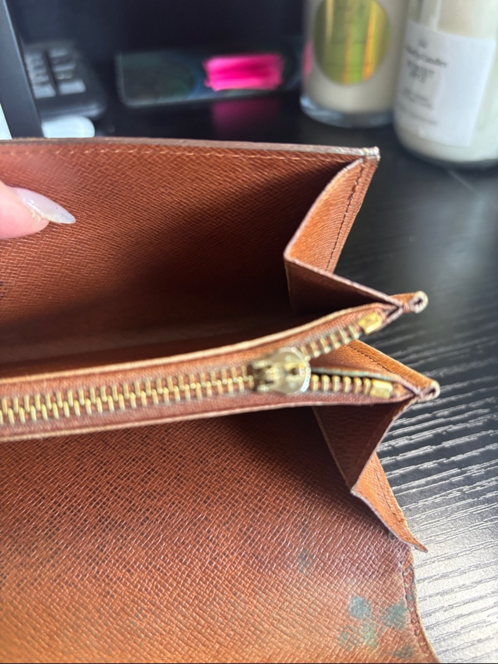 Louis Vuitton Monogram Canvas Wallet in Brown and Gold - Picture 11 of 17